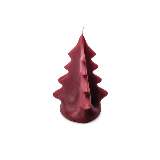 Beeswax Tree Candle, 6ʺ — Red