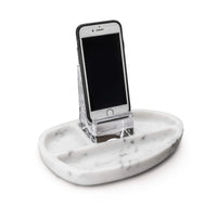 Woodbury Desk Caddy — White Marble view 6