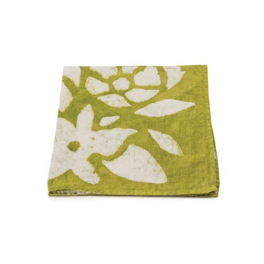 Green Floral Linen Napkin - 18 Inch view 2