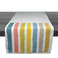 Spring Multi Stripe Linen Runner - 67 Inch view 1