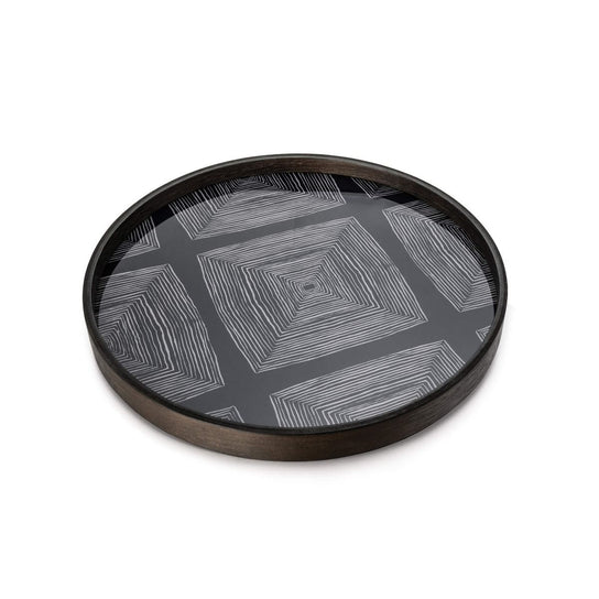 Round Ink Linear Valet Tray