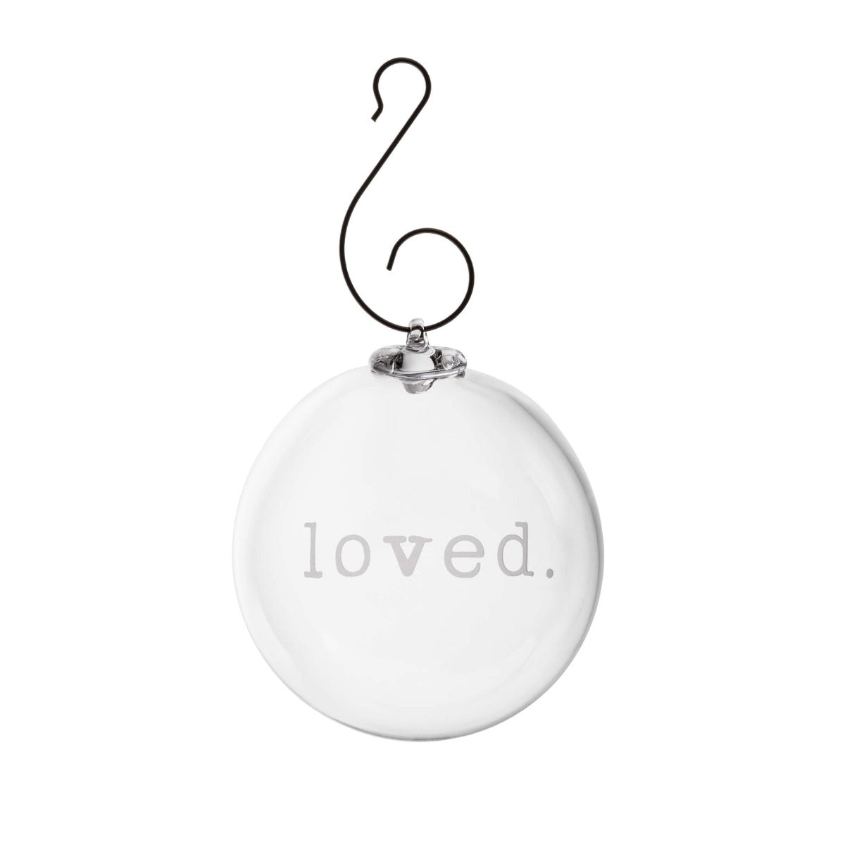 Simon Pearce Round Ornament – Loved