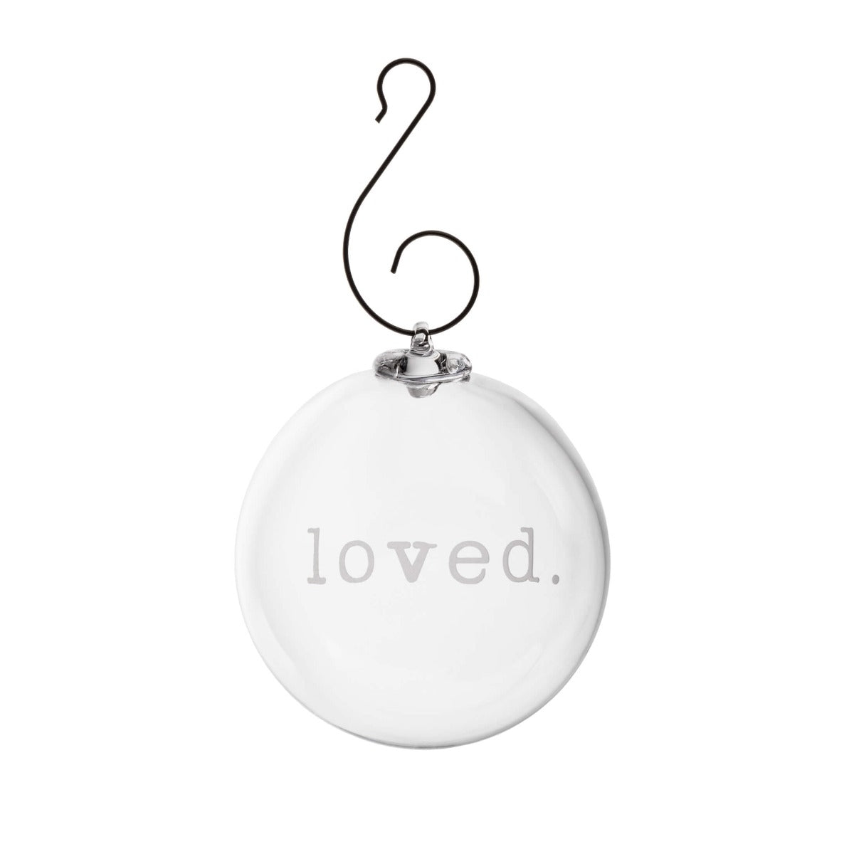 LoveYourBrain Round Ornament — LOVED