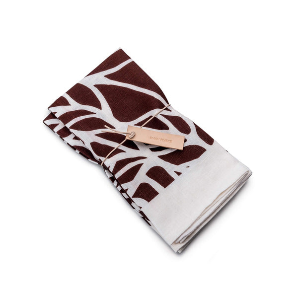 Garnet Leaf Block Print Napkins - Set of 2 view 1