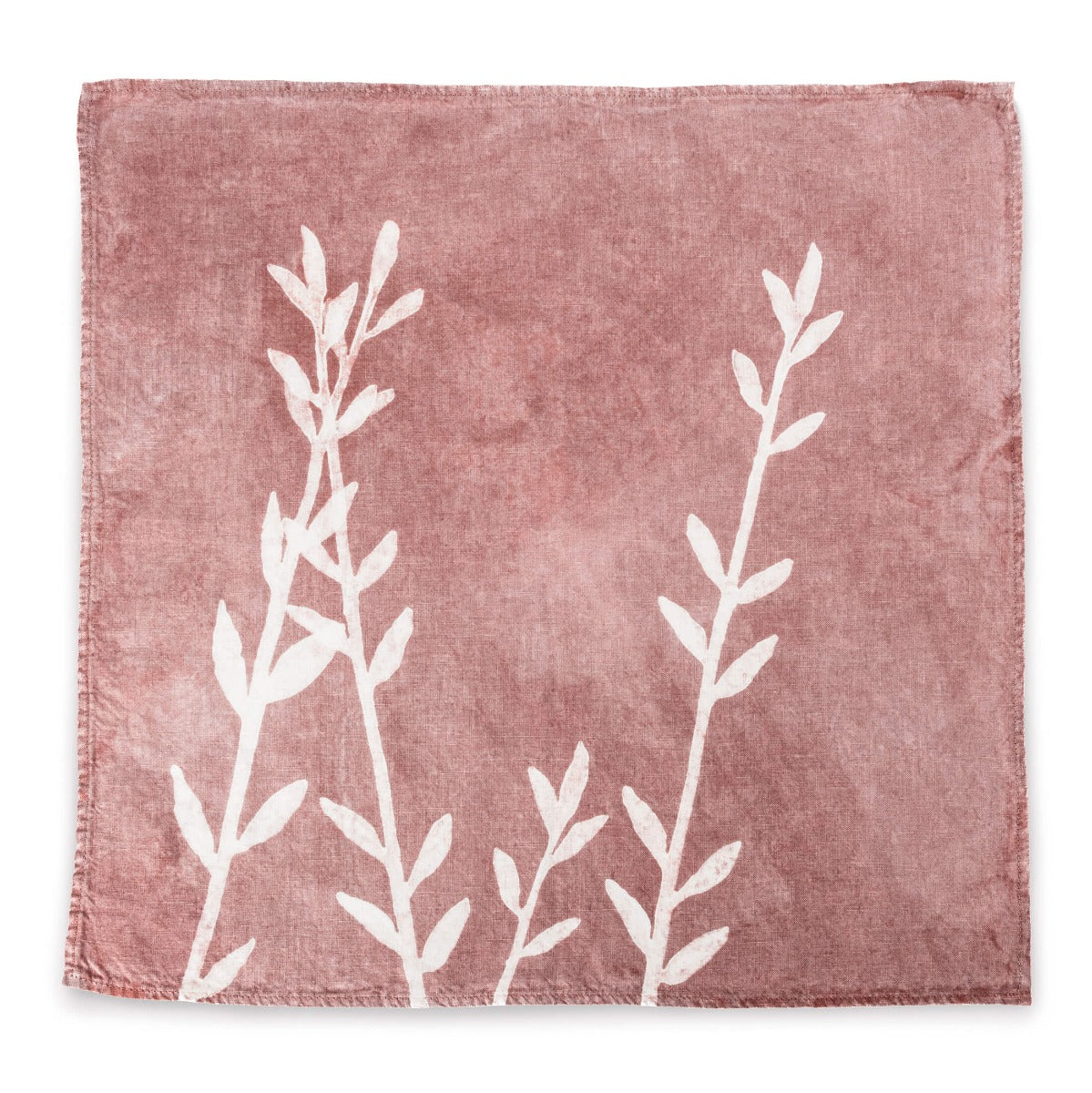 Linen Napkin, 18ʺ — Pink Branches