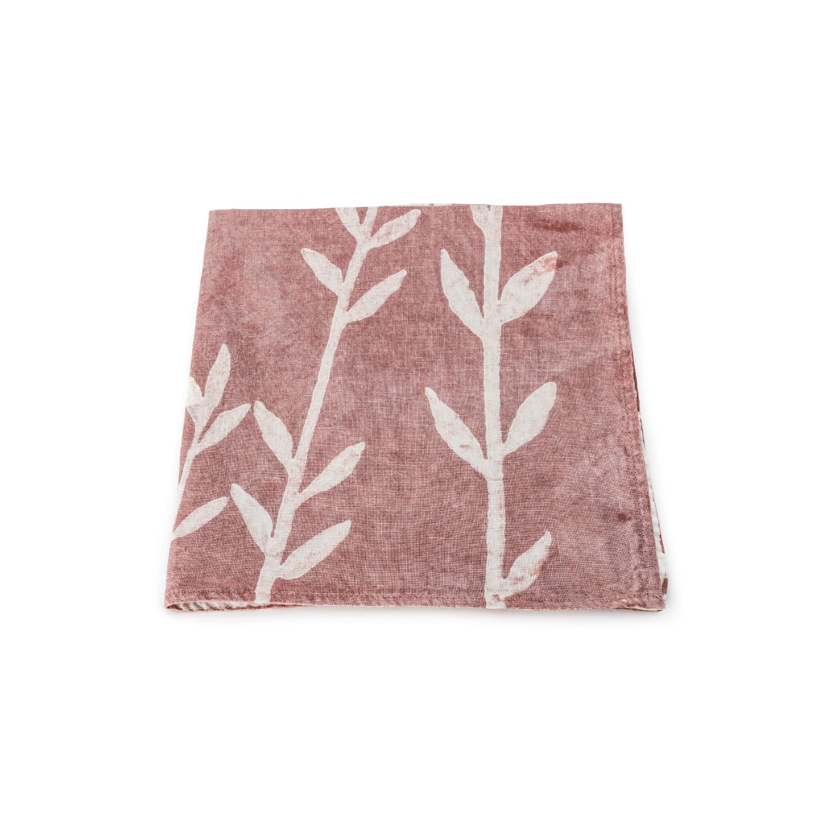 Linen Napkin, 18 Inch — Pink Branches