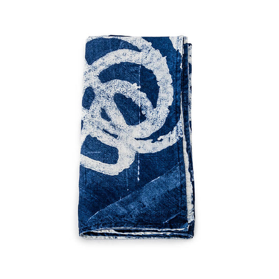 Linen Napkin, 18" — Blue Waves
