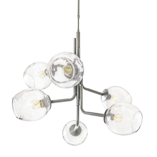 Caledonia Chandelier with 6 Globes – Sterling