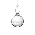 Engraved "Imagine" Round Ornament in Gift Box
