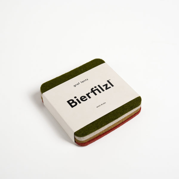Graf Lantz Woodland Merino Wool Felt Coasters - Set of 4 view 1