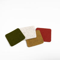 Graf Lantz Woodland Merino Wool Felt Coasters - Set of 4 view 2