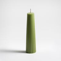 Greentree Home Sage Fluted Petite Pillar - 8 Inch view 1