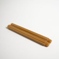 Natural Fluted Church Taper Candle Set - 12 Inch view 2