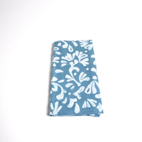 Linocut Floral Linen Napkins - Set of 4 view 2