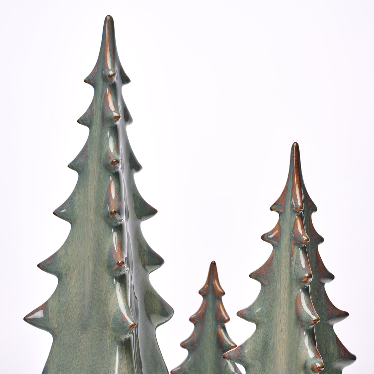 Pottery Evergreen Trio