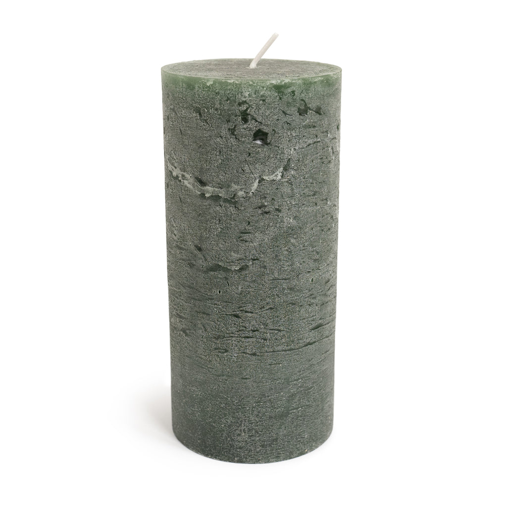 Rasteli Hunter Green Pillar Candle view 2