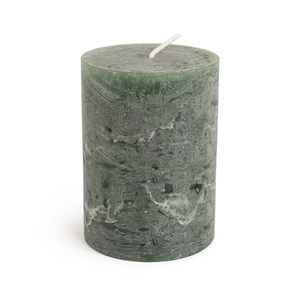 Rasteli Hunter Green Pillar Candle view 1