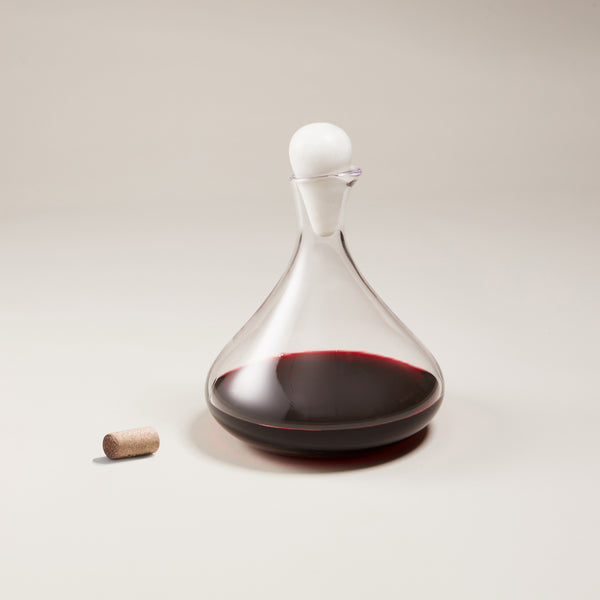 Vintner Wine Decanter with Marble Stopper view 2