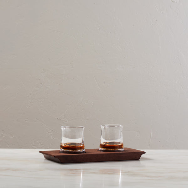 Shoreham Whiskey Duo with Walnut Wood Base view 2