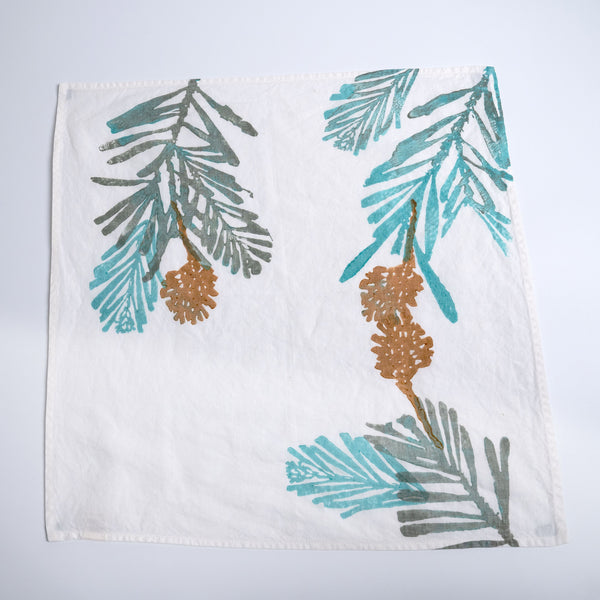 Pine Holiday Linen Napkin - 18 Inch view 2