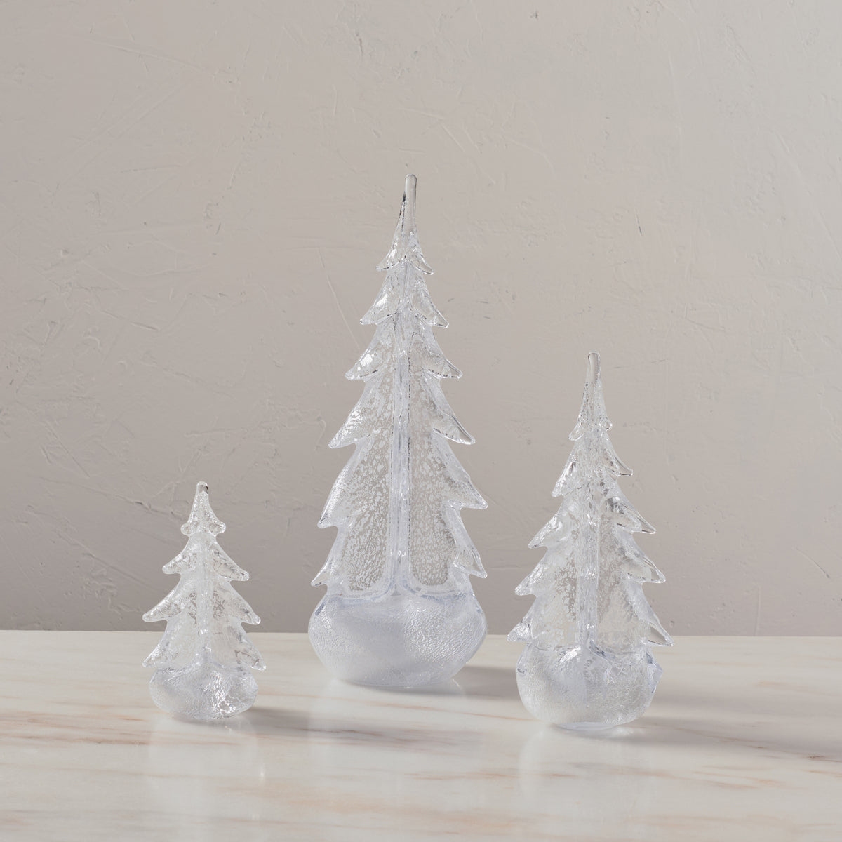 Silver Leaf Evergreen Trio