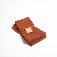Terracotta Linen Napkins - Set of 4 view 1