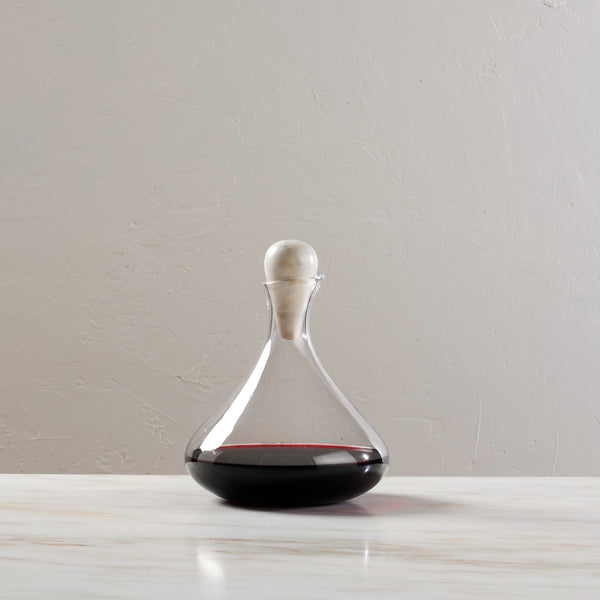 Vintner Wine Decanter with Marble Stopper view 2