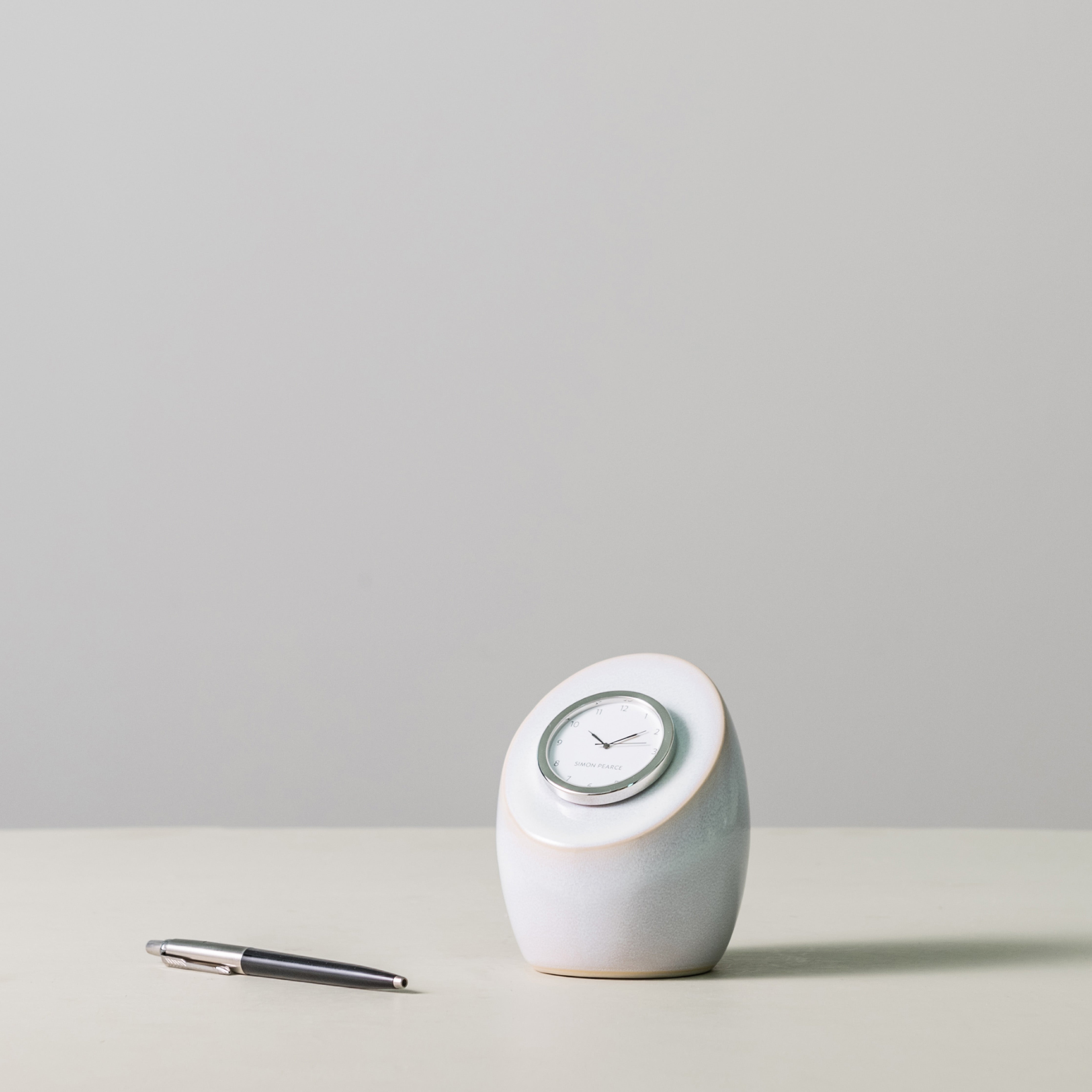Simon Pearce Addison Clock | Glazed Pottery