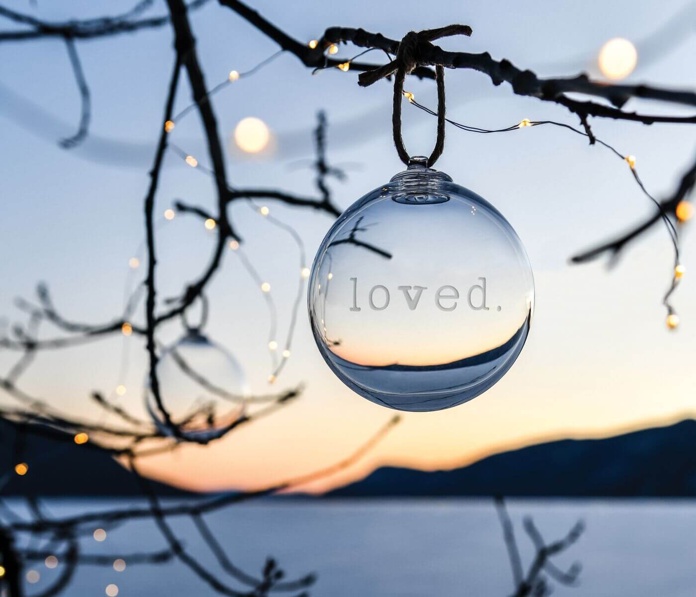 Round Ornament — LOVED