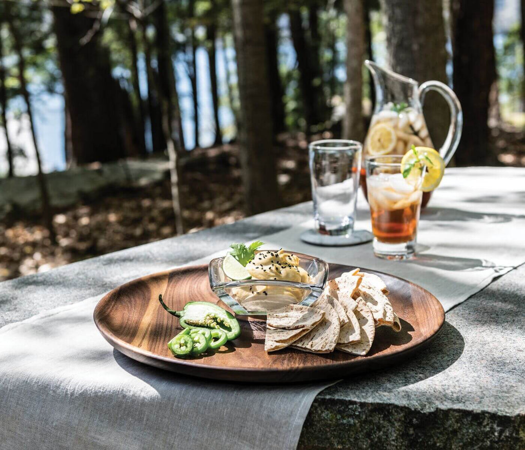 Woodbury Chip and Dip with Wood Base view 3