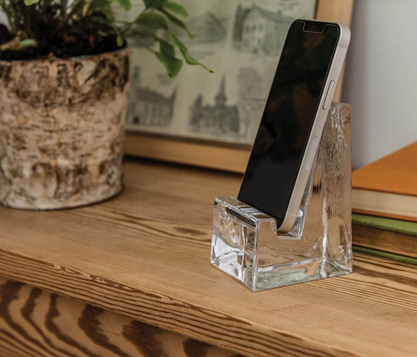 Woodbury Phone Holder