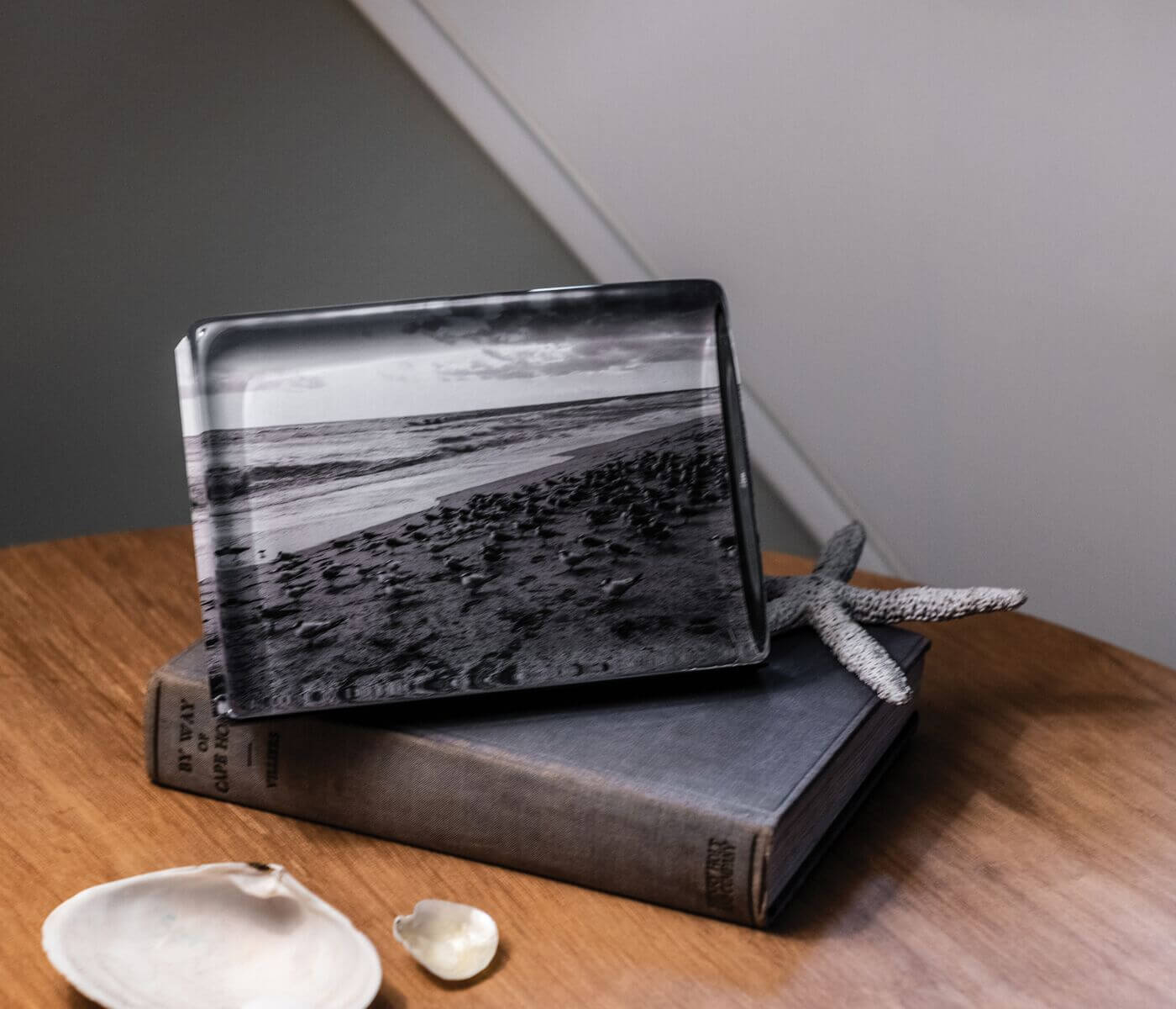 Simon Pearce Woodbury Photo Block | Handblown Glass