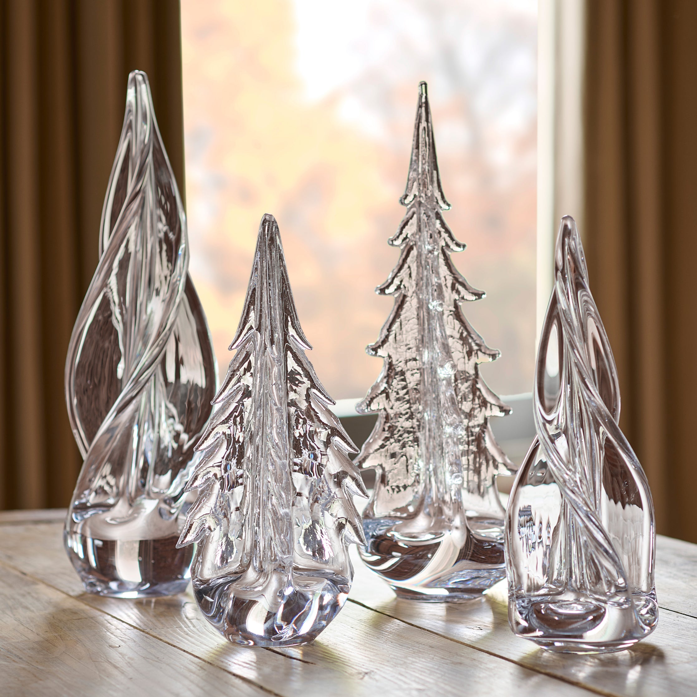 Simon Pearce Crackle Four Sided Evergreen - Thumbnail 3