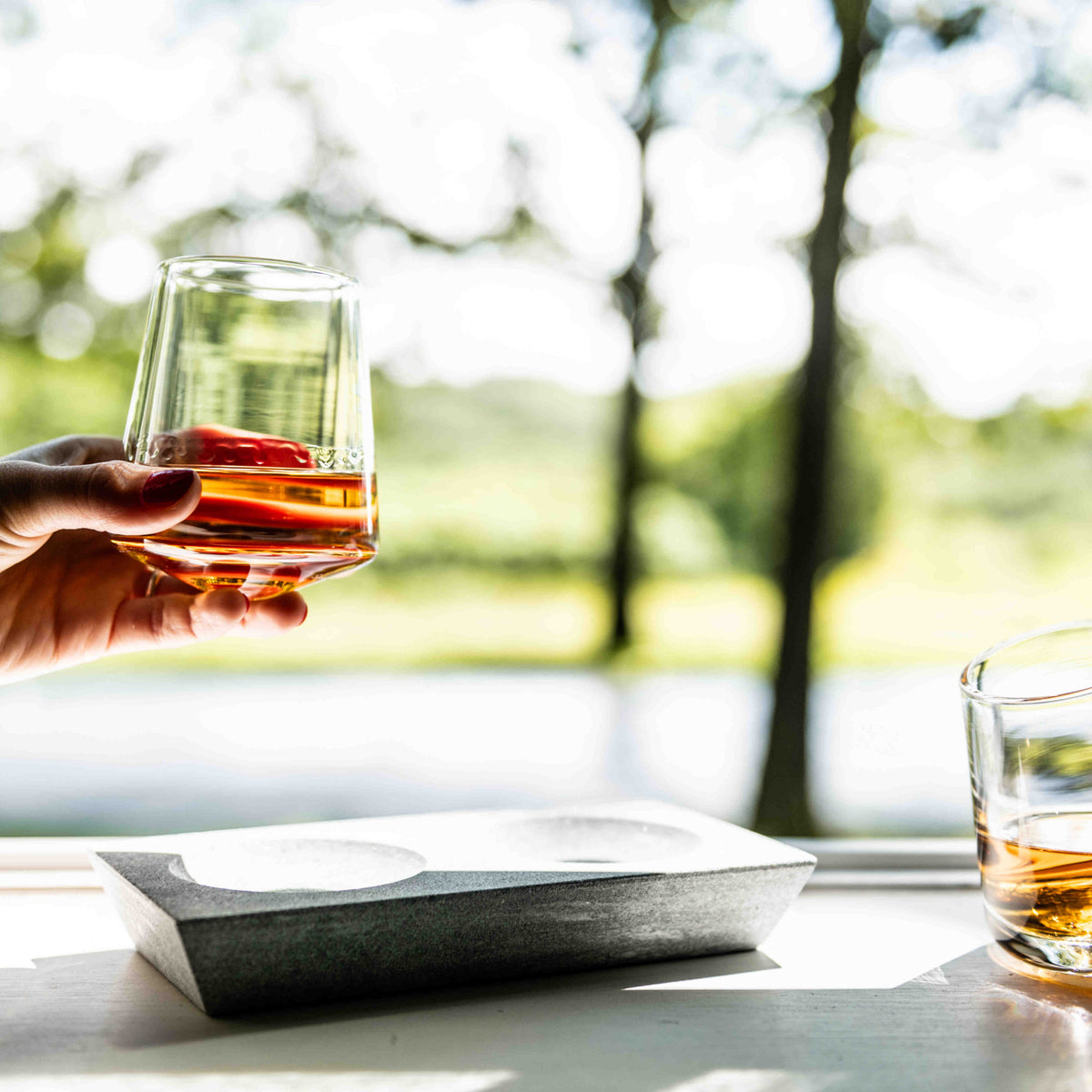 Simon Pearce Alpine Whiskey Glass, Set of 2
