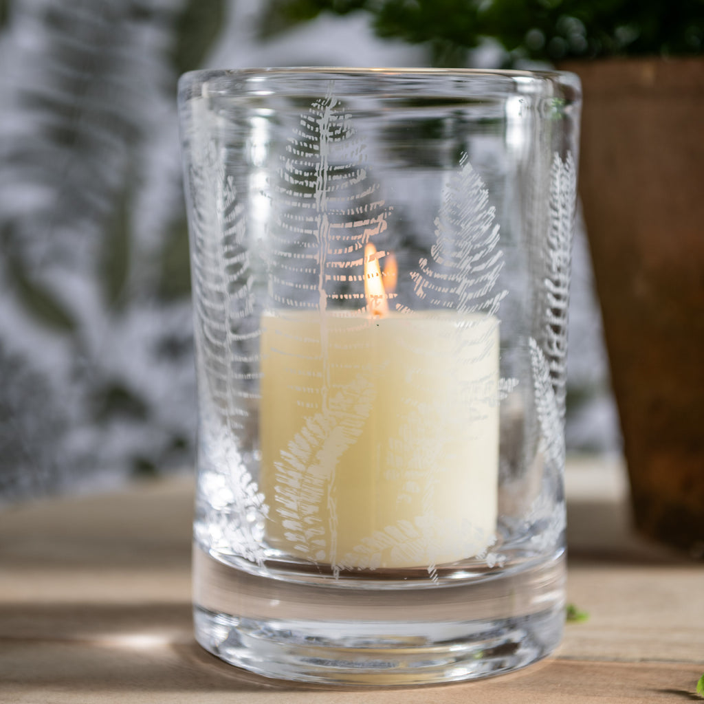 Engraved Fern Hurricane view 5