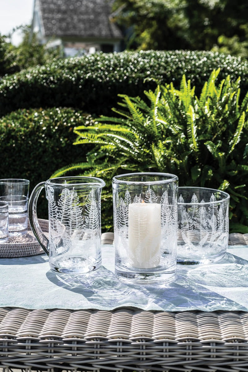 Engraved Fern Hurricane view 4