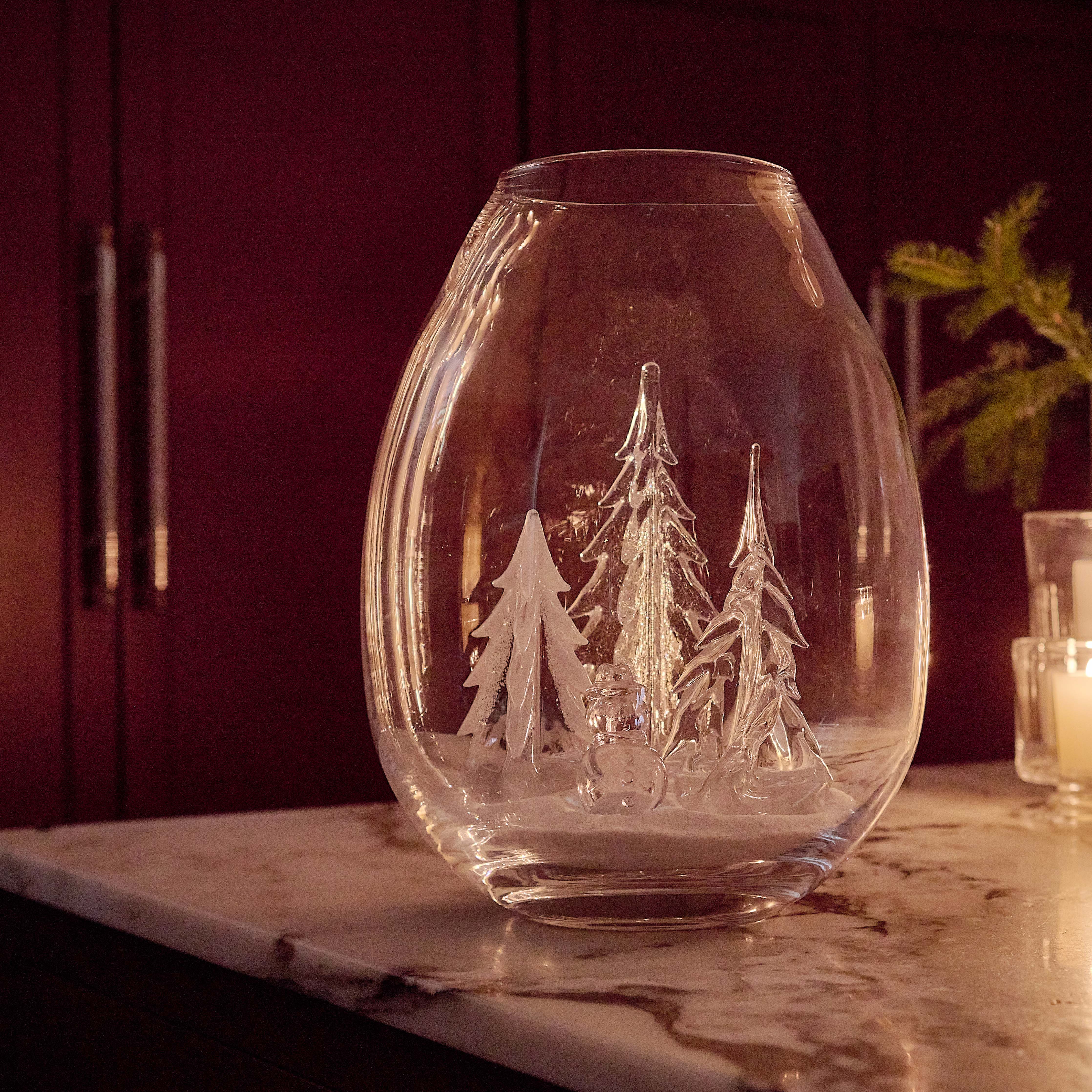 Simon Pearce Woodstock Snow Globe