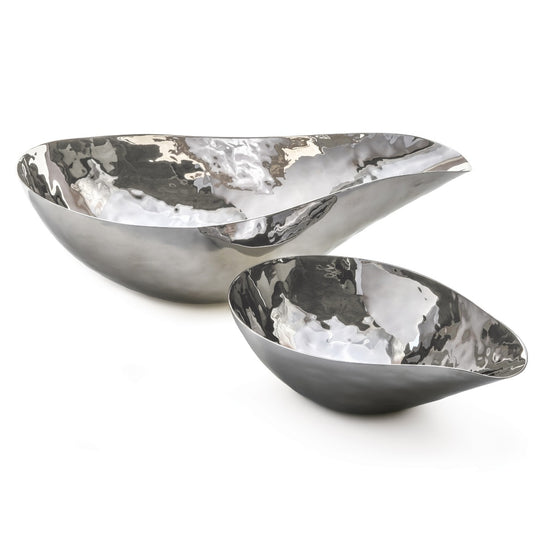 Hammered Stainless Steel Bowl, Medium view 2