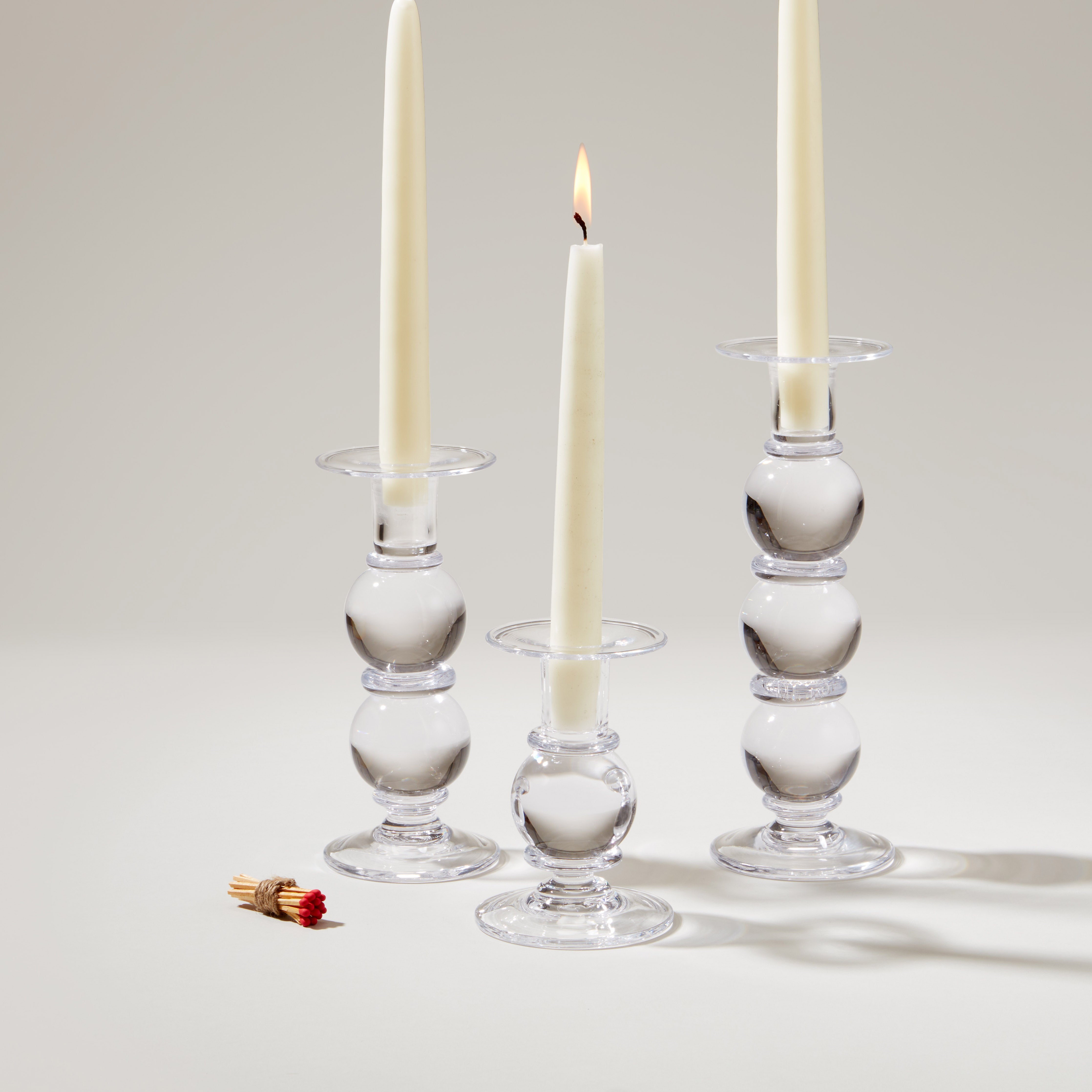 Simon Pearce Hartland Candlesticks, Small- Set of 2 - Thumbnail 4