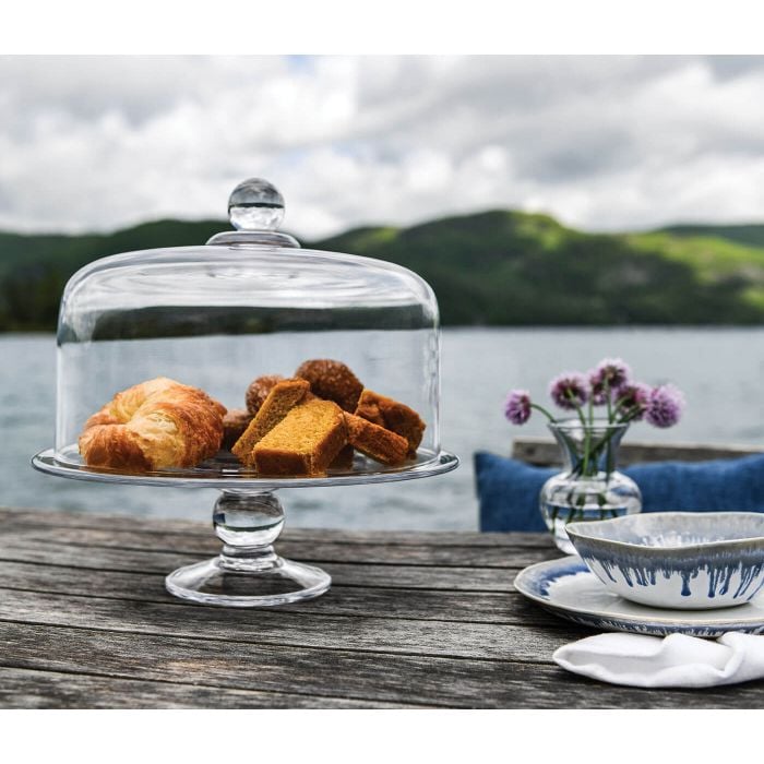Simon Pearce Hartland Cakeplate & Dome Set