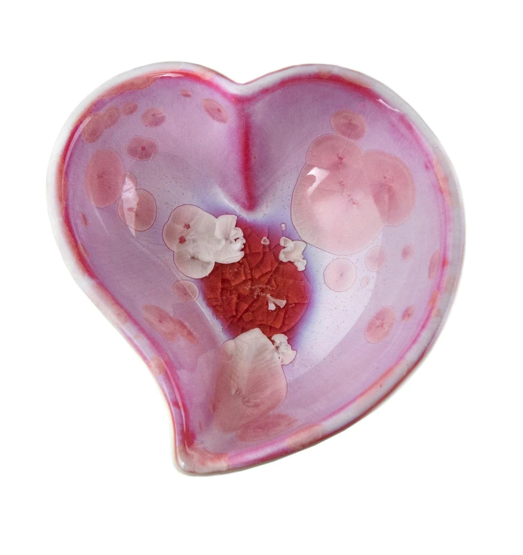 Crystalline Twist Heart Bowl - S - 2nd - Rose view 1