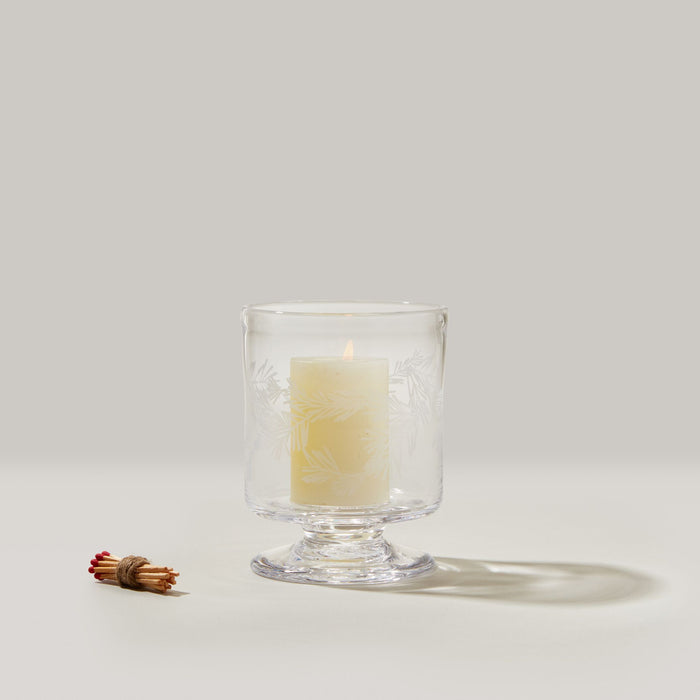 Engraved Pine Nantucket Hurricane in Gift Box - S view 2