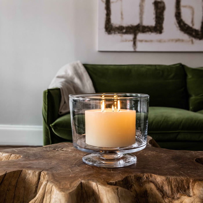 Pillar Candle, 6" x 4" — Ivory Three Wick view 2