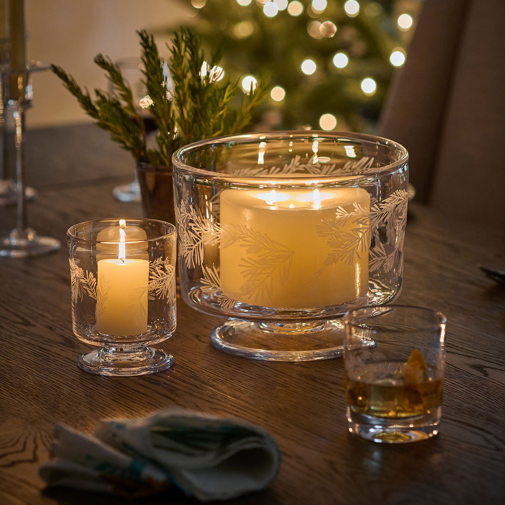 Engraved Pine Nantucket Hurricane in Gift Box - S view 3