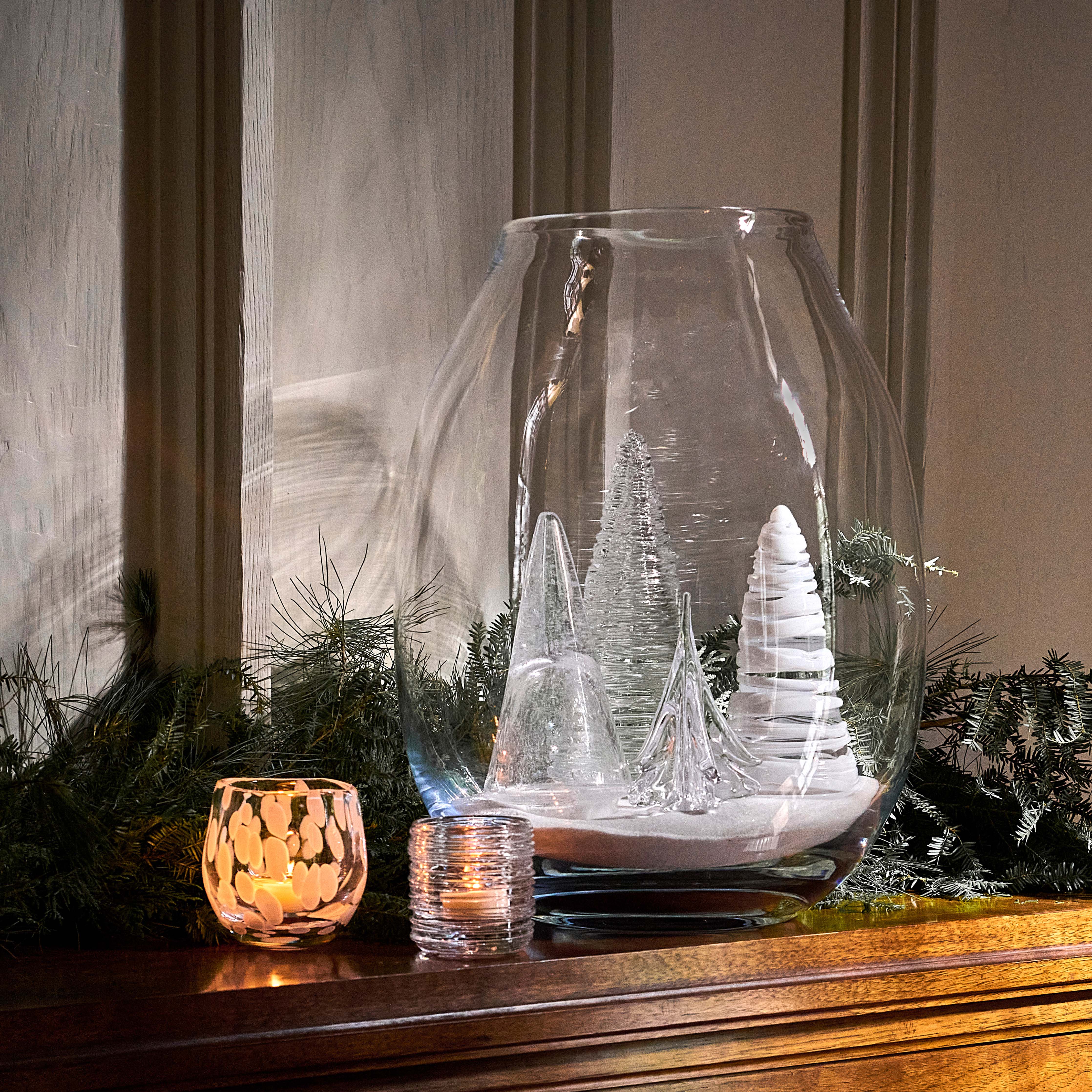 Simon Pearce Woodstock Snow Globe | Handblown Glass