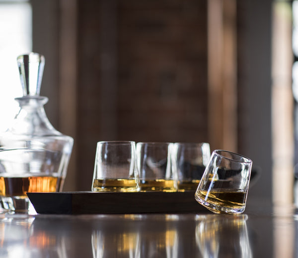 Ludlow Whiskey, Set of 4 — Wood Base view 2