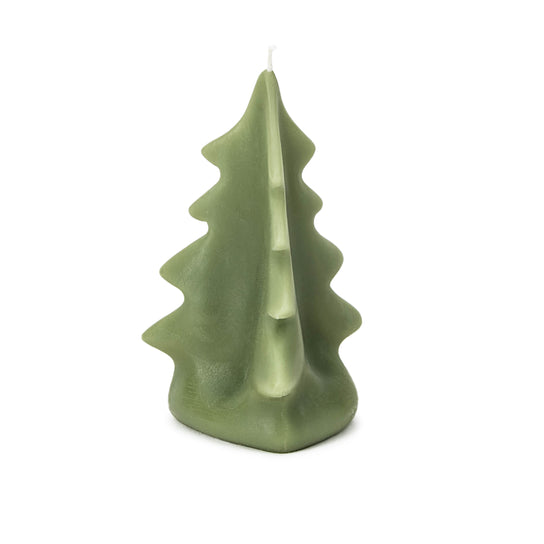 Sage Beeswax Tree Candle - 6 Inch