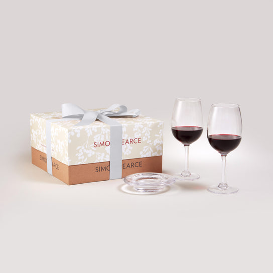 Woodstock Red Wine Glass & Coaster Gift Set ($225 Value) view 1