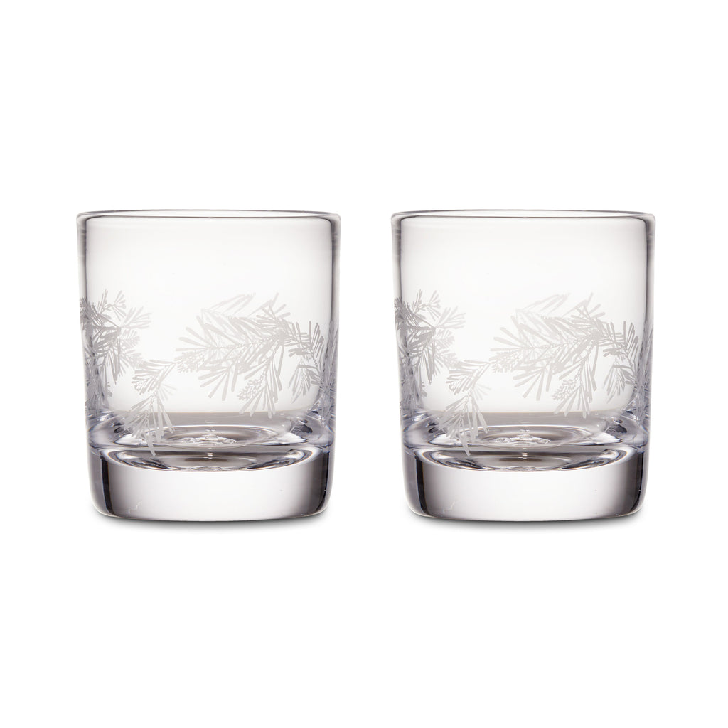Engraved Pine Ascutney Double Old-Fashioned in Gift Box - Set of 2 view 1