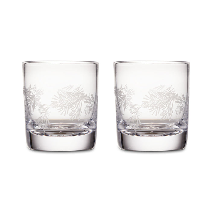 Engraved Pine Ascutney Double Old-Fashioned in Gift Box - Set of 2 view 1